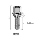 BIMECC ΜΠΟΥΛΟΝΙ (ΑΡΣΕΝΙΚΟ) 12X1.50 Κλειδί 17mm Μήκος 50mm C17A50