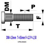BIMECC ΜΠΟΥΖΟΝΙ ΤΡΟΧΟΥ Καρφωτό 12Χ1.50 Πολύσφηνο 13mm Μήκος 65mm CRP130Α65