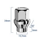 BIMECC ΠΑΞΙΜΑΔΙ (ΘΗΛΥΚΟ) 12X1.50 Κλειδί 19mm Μήκος 34mm Κλειστό D40