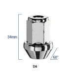 BIMECC ΠΑΞΙΜΑΔΙ (ΘΗΛΥΚΟ) 12X1.50 Κλειδί 19mm Μήκος 34mm Κλειστό D6