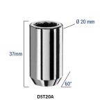 BIMECC ΠΑΞΙΜΑΔΙ (ΘΗΛΥΚΟ) 12X1.50 Κλειδί ΑΣΤΕΡΙ Μήκος 37mm DST20A