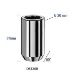 BIMECC ΠΑΞΙΜΑΔΙ (ΘΗΛΥΚΟ) 12X1.25 Κλειδί ΑΣΤΕΡΙ Μήκος 37mm DST20B