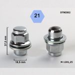BIMECC ΠΑΞΙΜΑΔΙ ΕΙΔΙΚΟ NISSAN (ΘΗΛΥΚΟ) 12X1.25 Κλειδί 21mm Μήκος 37mm Κλειστό DNIS02