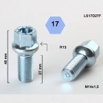 BIMECC ΜΠΟΥΛΟΝΙ (ΑΡΣΕΝΙΚΟ) 14X1.50 Κλειδί 17mm Μήκος 27mm LS17D27F