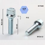 BIMECC ΜΠΟΥΛΟΝΙ (ΑΡΣΕΝΙΚΟ) 12X1.50 Κλειδί 17mm Μήκος 40mm S17A40 MERCEDES