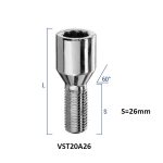 BIMECC ΜΠΟΥΛΟΝΙ (ΑΡΣΕΝΙΚΟ) 12X1.50 Κλειδί ΑΣΤΕΡΙ Μήκος 26mm VST20A26