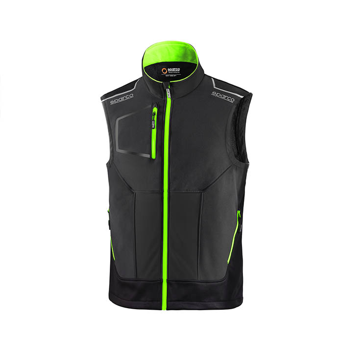 02419_GSVF_01-1.jpg SPARCO TECH LIGHT VEST 2025 ΓΚΡΙ/ΠΡΑΣΙΝΟ - Image 1